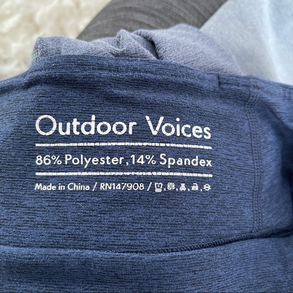 Outdoor Voices Tri Colorblock  blue grey size medium - Picture 5 of 6